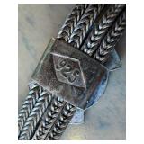 Sterling Silver Carnelian Cabochon Bracelet - 7 Inches (925)