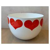 K - Vintage Arabia Kaj Franck Finel Enamelware Heart Bowl