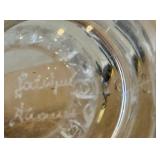 K - Lalique Dampierre Crystal Vase - Sparrows & Vines Motif