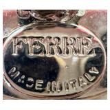 Gianfranco Ferré Clip Earrings - Spiral Black Enamel With Crystals, Italy