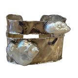 JS 925 Designer Sterling Silver Bracelet with Freshwater Pearl Accents