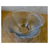K - Vintage Holmegaard Petal Garni Glass Bowl - Denmark