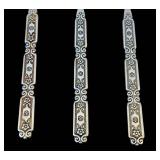 K - Oneida Raphael Cube Stainless Flatware - Vintage Serving Utensils (Lot of 11)