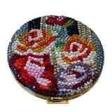 Judith Leiber Crystal-Embellished Floral Pattern Compact - Unused