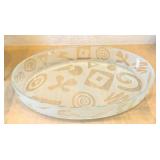 DR - Vintage Simax Glass Dish Geometric Pattern