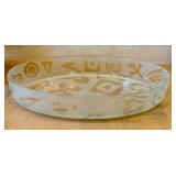 DR - Vintage Simax Glass Dish Geometric Pattern