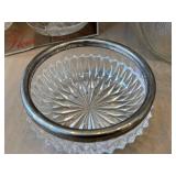 DR - Arcoroc Fleur 6 Soup Plates & 2 Glass Bowls - Clear Crystal