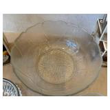 DR - Arcoroc Fleur 6 Soup Plates & 2 Glass Bowls - Clear Crystal