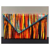 Kent Stetson Brushfire Handbag - Signed Interior, Handcrafted