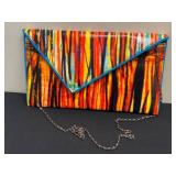 Kent Stetson Brushfire Handbag - Signed Interior, Handcrafted