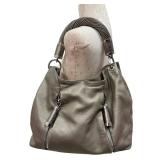 Michael Kors Metallic Taupe Leather Tote Bag - 3 Interior Pockets (Zip Pocket)