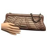 Isabella Fiore Gold-Tone Chain Clutch