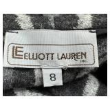 Elliott Lauren Geometric Hexagon Print Wool-Blend Wrap Cardigan - Size 8