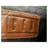 CEM Leather Basketweave Crossbody Bag - Vintage, Made in Brazil