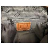 CEM Leather Basketweave Crossbody Bag - Vintage, Made in Brazil