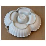 O - Andrea by Sadek Granny's Vintage 12.75 Inch Center-Cup Divided Relish Platter