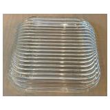 K - Vintage Mid-Century Glass Platter - Serving Tray