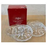 O - Gorham King Edward Crystal Coaster Set of 4 - Style No. C480