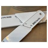 K - Pyrex Canister- Floral Fruit Band Clear Glass Jar (Retro Kitchen)