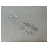 K - Pyrex Canister- Floral Fruit Band Clear Glass Jar (Retro Kitchen)