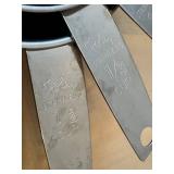 K - Pyrex Canister- Floral Fruit Band Clear Glass Jar (Retro Kitchen)