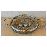 DR - Vintage Arthur Court Bunny Embossed Platter