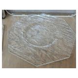 O - Schott Glas Glass Baking Tray and Two Vintage Lucite Trays