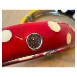 Polka Dot Enamel Bracelets - Set of 3 - Red, Yellow & Black