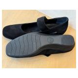 Mephisto Women's Black Suede Mary Jane Shoes - Leather Upper, Size US 8