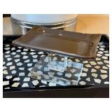 DR - Two Wastebaskets, Napkin Holder, Soap Holder and Decorative Tray