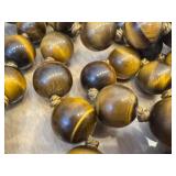 Tiger's Eye Beaded Hand-Knotted Necklaces - 28 in Pair