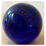 GR - Cobalt Blue Art Glass Sphere 6-Inch Diameter