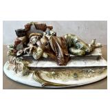 GR - Vintage Antonio Borsato Porcelain Figurine - Sleeping Hobo