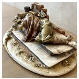 GR - Vintage Antonio Borsato Porcelain Figurine - Sleeping Hobo