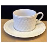 DR - Oneida Casual Settings Basketweave Stoneware Dinnerware Set - 81 Pieces