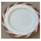 DR - Lenox Bellevue Maroon Dinnerware Set (Lot of 105)