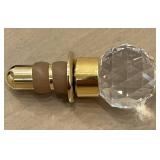 DR - 24K Gold-Plated Glass Bottle Stopper with Faceted Crystal Ball