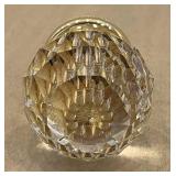 DR - 24K Gold-Plated Glass Bottle Stopper with Faceted Crystal Ball