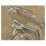 DR - Val Saint Lambert Crystal Candlesticks Pair - 7 in Tall