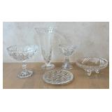 Vintage Glassware Assortment (Lot of 5)