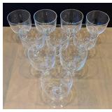 DR - 10 Vintage Cordial Glasses - Twisted Stemware