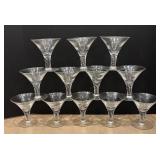 DR - 12 Vintage Martini Glasses