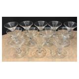 DR - 12 Vintage Martini Glasses