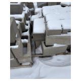 Three Partial Pallets of Concrete Block