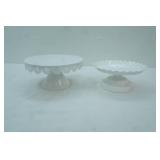 2 Metal Cake Stands
