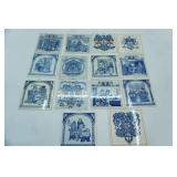 Vintage Delft Holland Apothecary Ceramic Tiles.