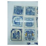 Vintage Delft Holland Apothecary Ceramic Tiles.