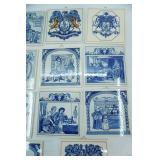 Vintage Delft Holland Apothecary Ceramic Tiles.
