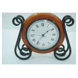 Mantle Clock. 9" wide by 8" tall