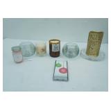 Battery Operated Pillar Candles, new Candles, and candle holders